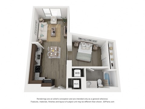 A4  Floor Plan at South Falls Tower, Richmond
